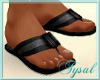 Black/Grey Sandals M