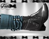 Gray Blue Warmer Boots