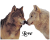 wolves love sticker