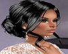 Shiny Black Evening Hair