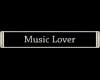 Music Lover sterling tag