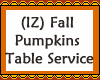 Fall Table Service Tray