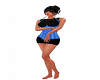 black/with Baby Blue Ves