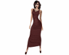 Silk Wrap Gown Vamp Red