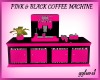 PINK & BLACK COFFEE MACH
