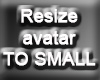Resize Avatar To SMALL