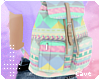 C| Pastel Aztec backpack
