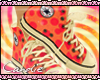 orange dots sneakers