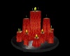 Red Pillar Table Candles