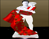 Red Dress Couple Statue