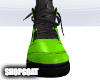 Green 5's Wit Blk Socks