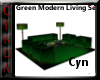 Green Modern Living Set