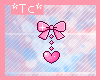 *Tc* Pink animated bow