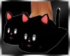 Black Kitty Slippers~ M