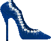 M Blue Shoe w Diamonds