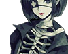 Skeleton anime sticker