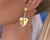 Topaz Heart Earrings