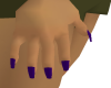 Purple Fingernails