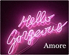 Amore Nein GORGEOUS Sign