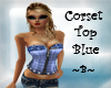 ~B~ Corset Top Blue