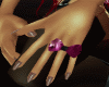 (DRM)Purple bow ring