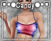 Blue/Red Candy Top