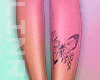 Shin Tattoo Butterfly