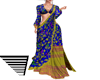 Pattu Saree Gold Blue