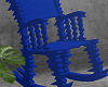 金 Glitch Chair Blue