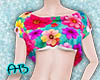 [AB]Colorful Flower Top