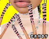 !C L  Zebra Duck Nails