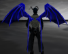 Latex Demon Wings-Blue