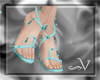 ~V Teal Fairy Shoes
