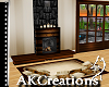 (AK)Cabin fireplace