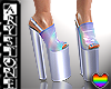 $.Rainbow pride heels