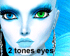 eyes 2tone bluegreen M/F