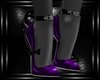 b purple dead heels 