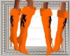 orange lion boots