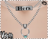 V: Hers ring necklace