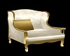 White and gold chair np