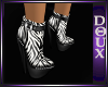 *D* Zebra Ankle Boots v1
