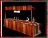 **Wooden bar seat