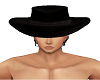 Black cowboy hat w hair