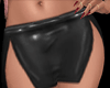 RL Black Leather Skirt