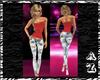 Red Top Jeans Outfit