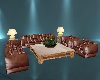 Brown Leather Livingroom