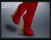 Knit Red Boots