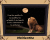 Lion picture frame