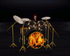 Animated Flame Drum Set