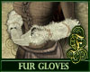 Fur Gloves White